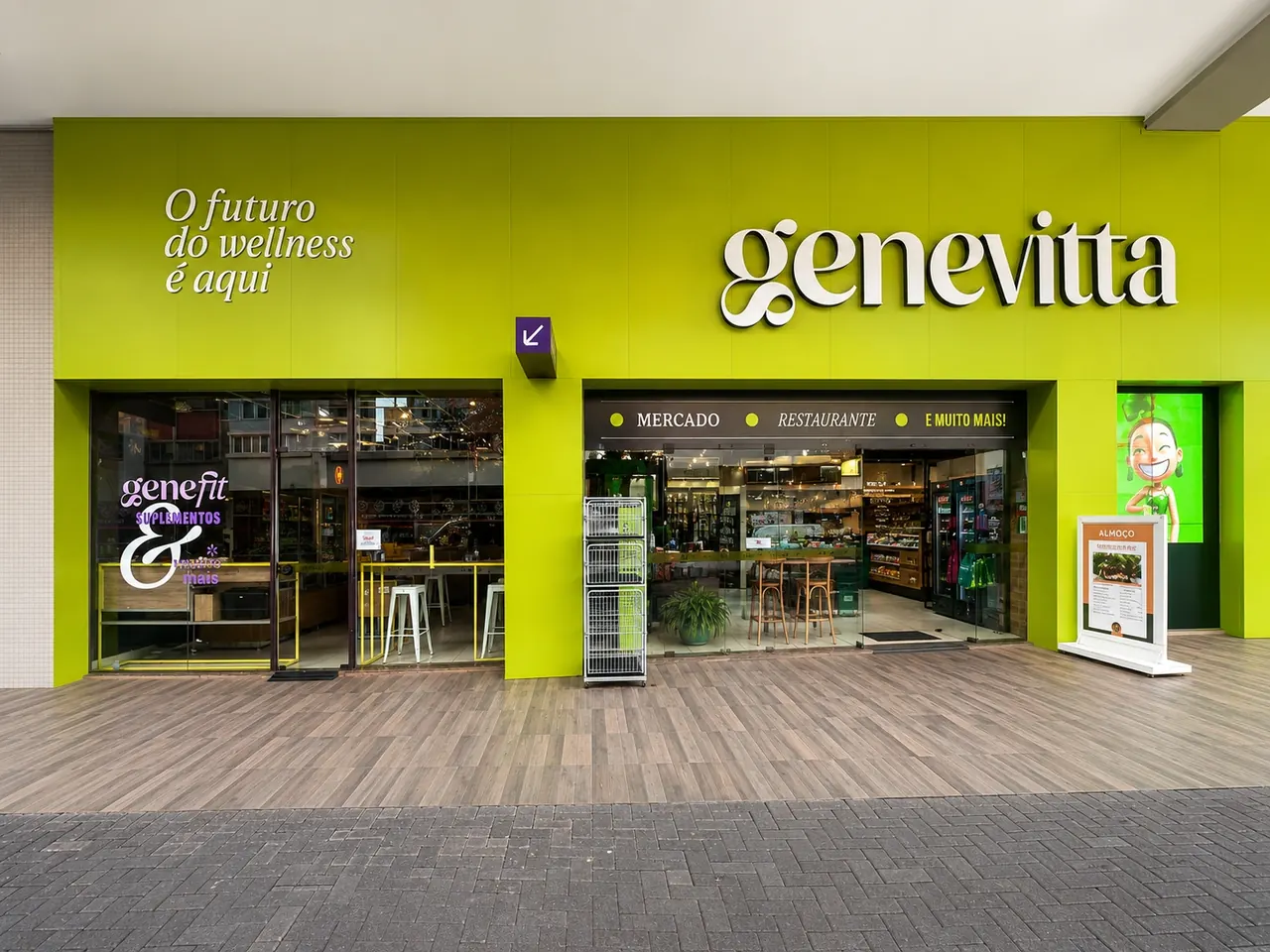 Fachada da Genevitta Unidade Centro, em Maringá
