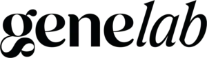 Logo GeneLAB, marca de suplementos da Genevitta